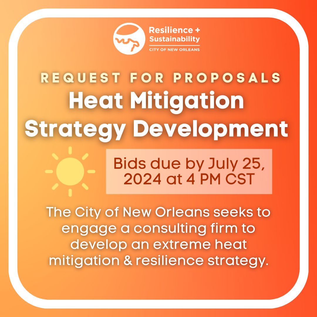 Request for Proposals – New Orleans Heat Mitigation Strategy Development