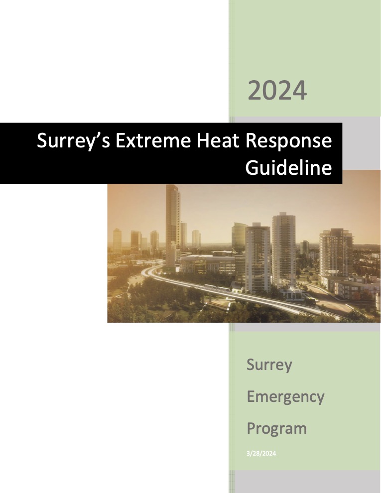 The City of Surrey Extreme Heat Response Guideline