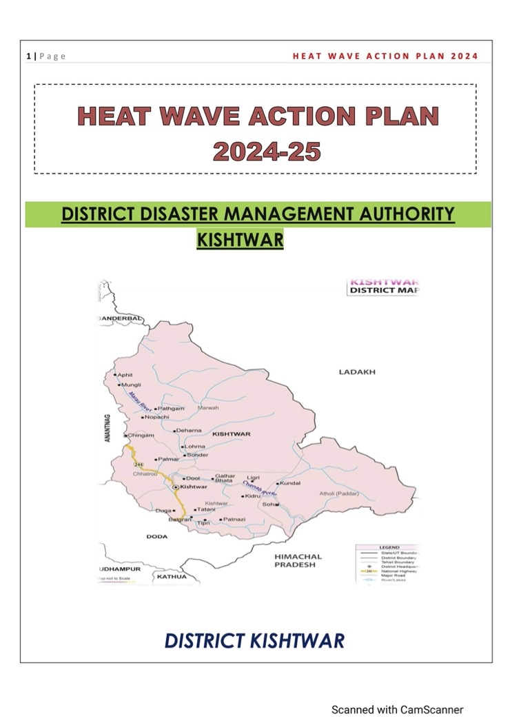 Kishtwar Heat Wave Action Plan 2024-2025 – India