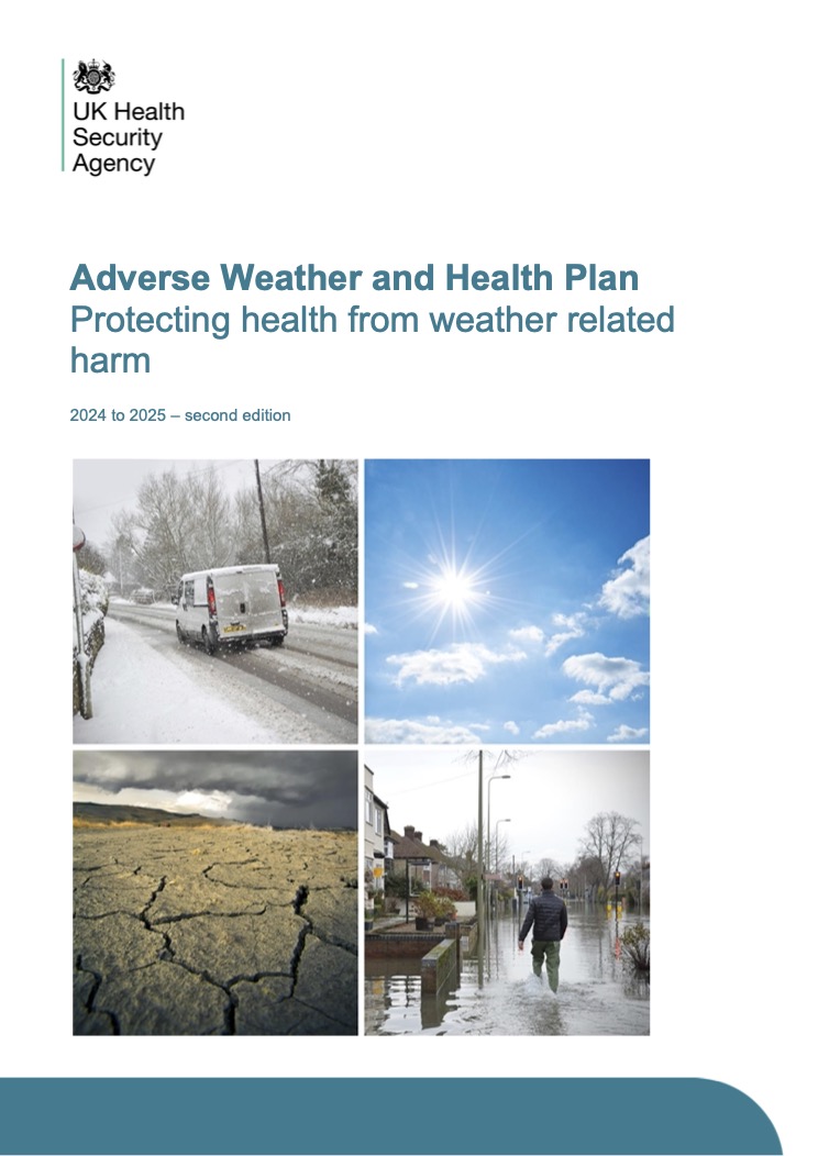 Adverse Weather and Health Plan Protecting health from weather related harm 2024-2025