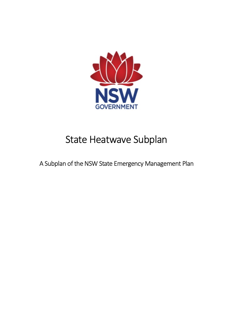 New South Wales State Heatwave Subplan - Australia
