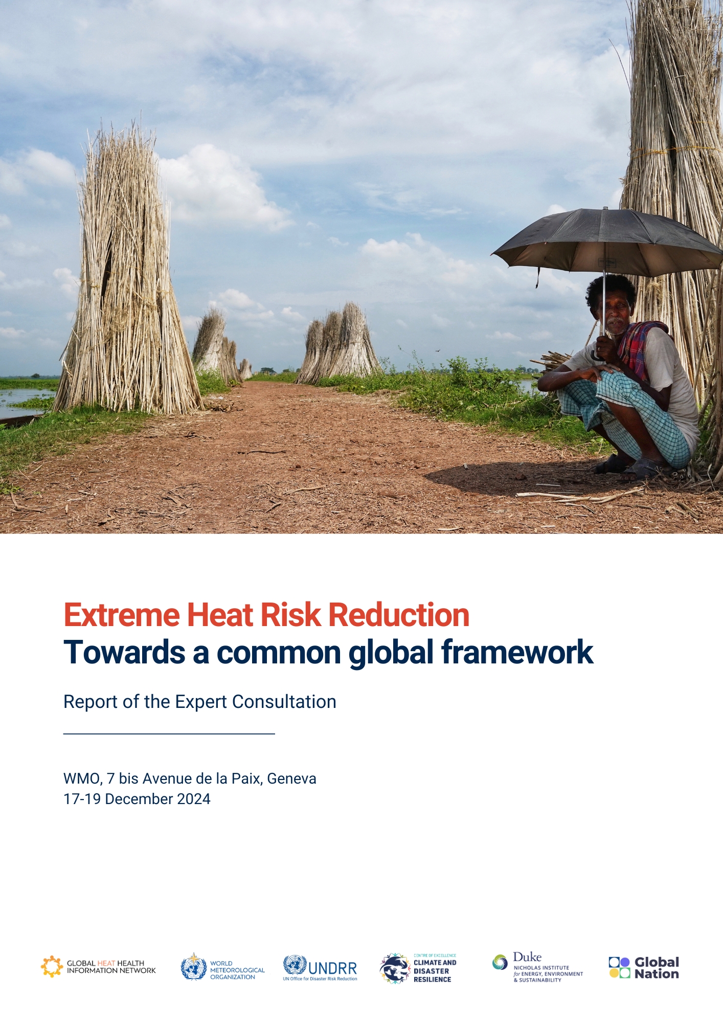 Report of the Expert Consultation on Extreme Heat Risk Reduction: Towards a common global framework