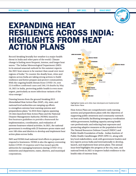 Expanding Heat Resilience Across India: Highlights from Heat Action Plans