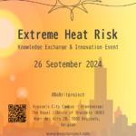 event poster BeBrit Project Extreme Heat Knowledge Exchange and Innovation Event
