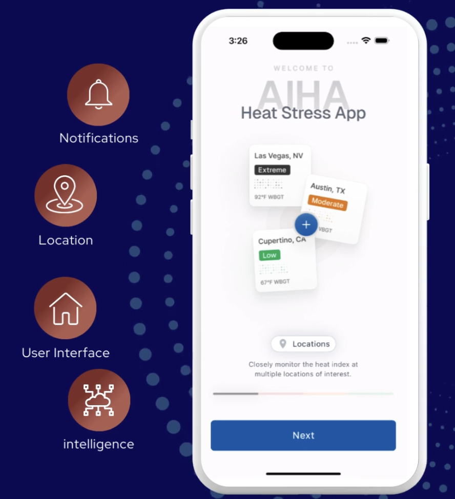 AIHA Heat Stress Mobile App